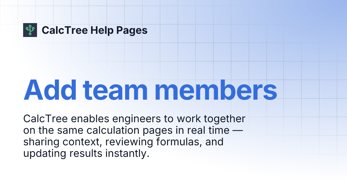 Collaborate with a colleague calctree help pages